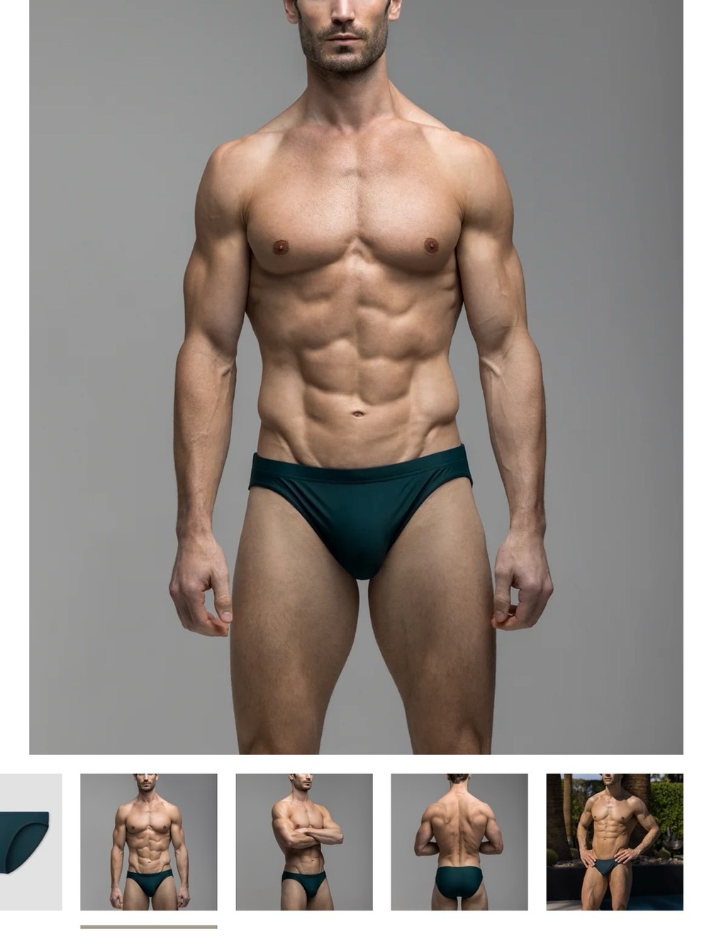 Men's Deep Teal Swim Brief